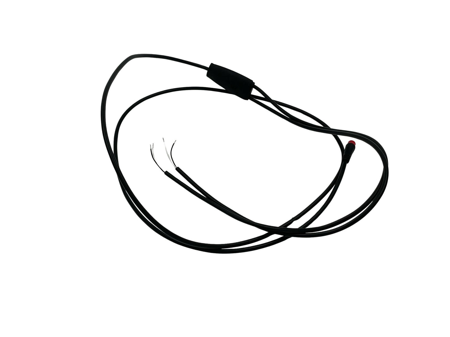 Sort powerkabel til Tommelise el-ladcykel fra EventyrCykler