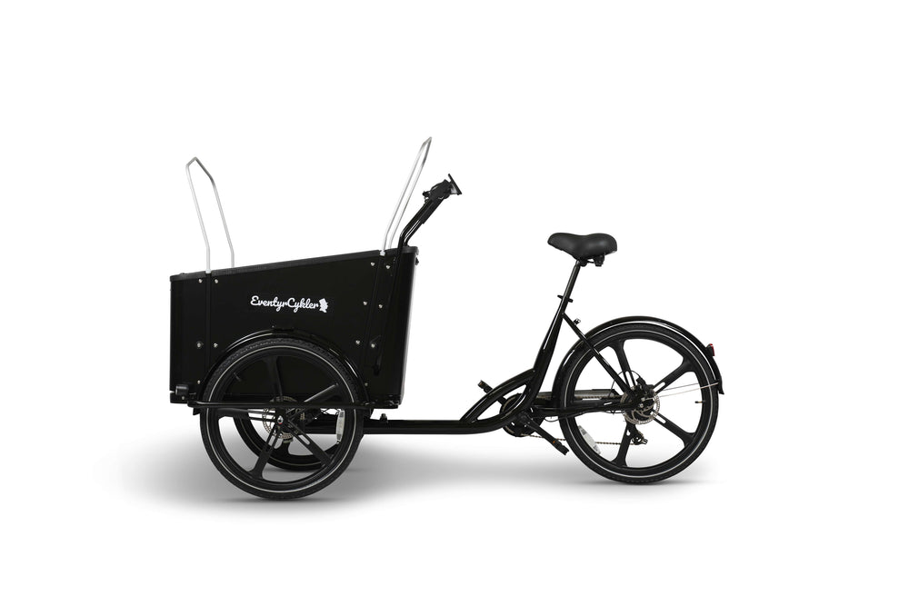 Lille Klaus ladcykel fra EventyrCykler fra siden