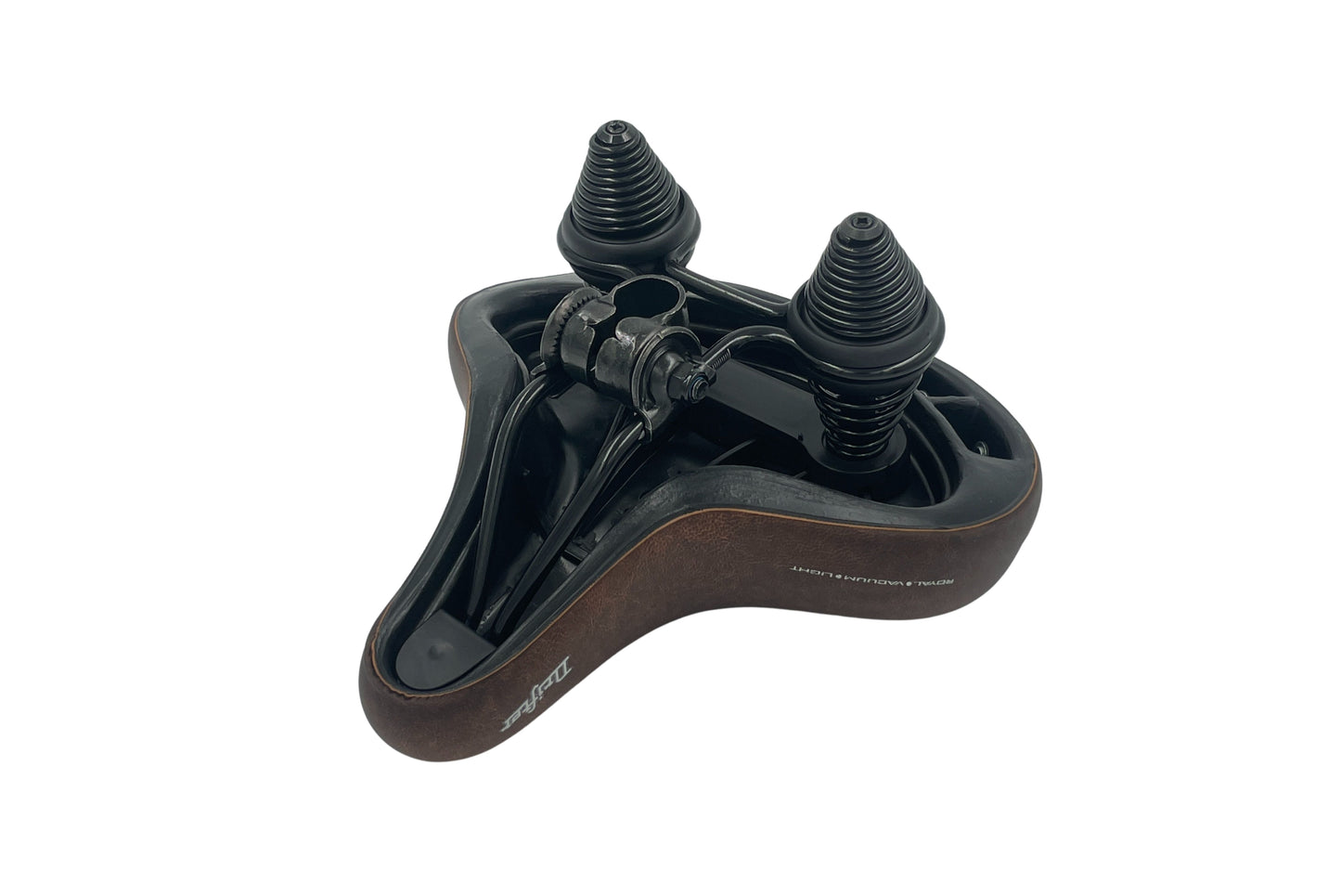 Undersiden af Selle Royal Drifter sadel til ladcykel