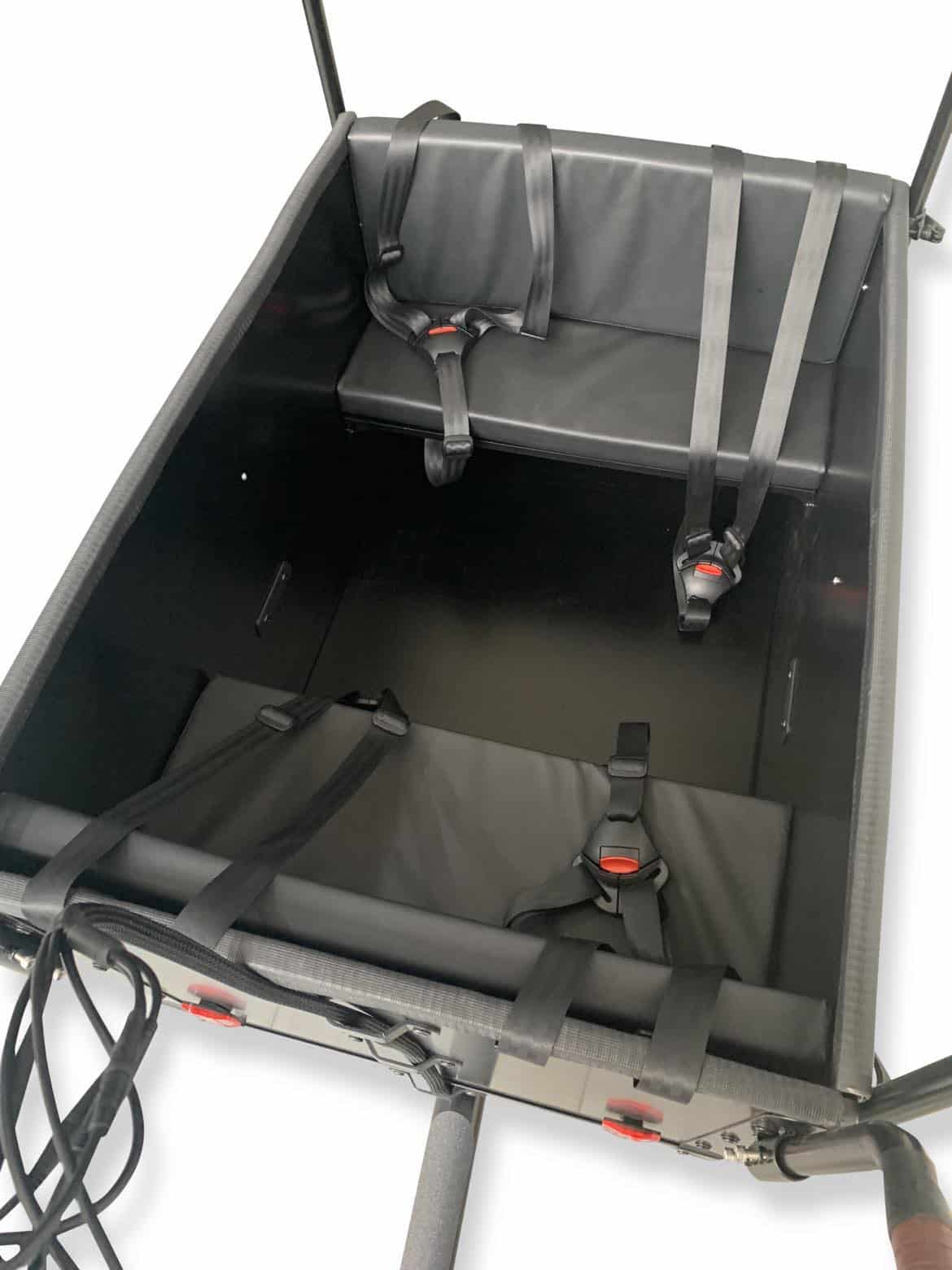 Ladkassen på Fyrtøjet el-ladcykel fra EventyrCykler