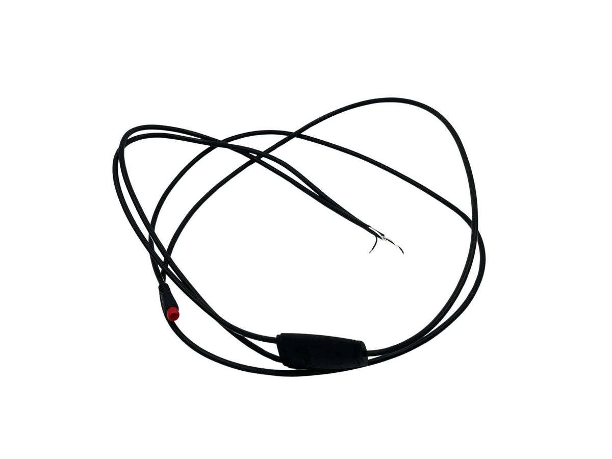 Sort powerkabel til Tommelise el-ladcykel fra EventyrCykler