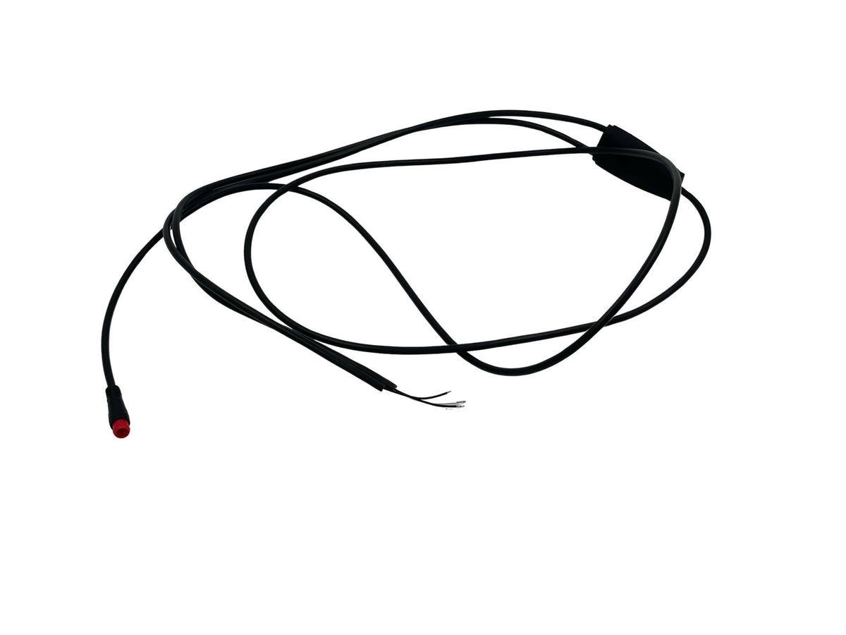 Sort powerkabel til Tommelise el-ladcykel fra EventyrCykler