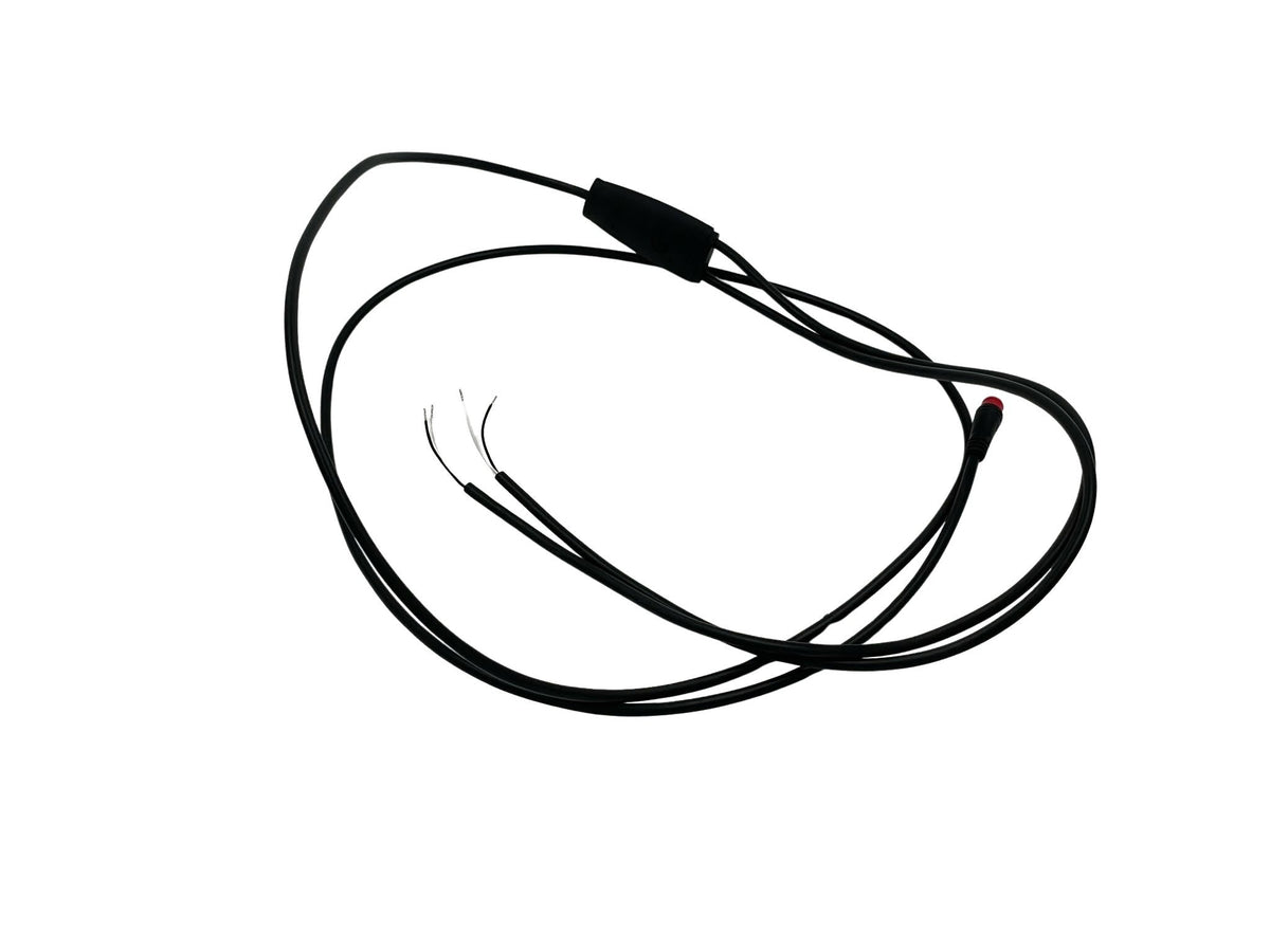 Sort powerkabel til Tommelise el-ladcykel fra EventyrCykler