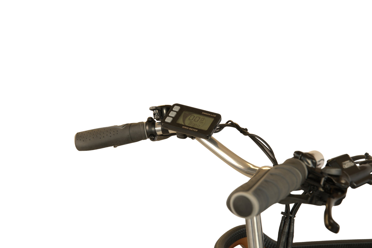 Displayet på styret på Tommelise ladcykel fra EventyrCykler